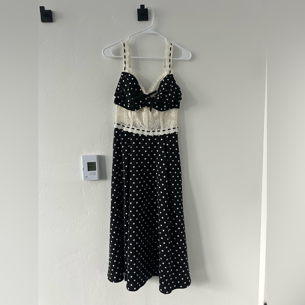 Black and White Polka Dot Dress